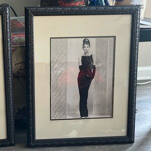 Audrey Hepburn Breakfast At Tiffany Framed Original picture w/ signature…
